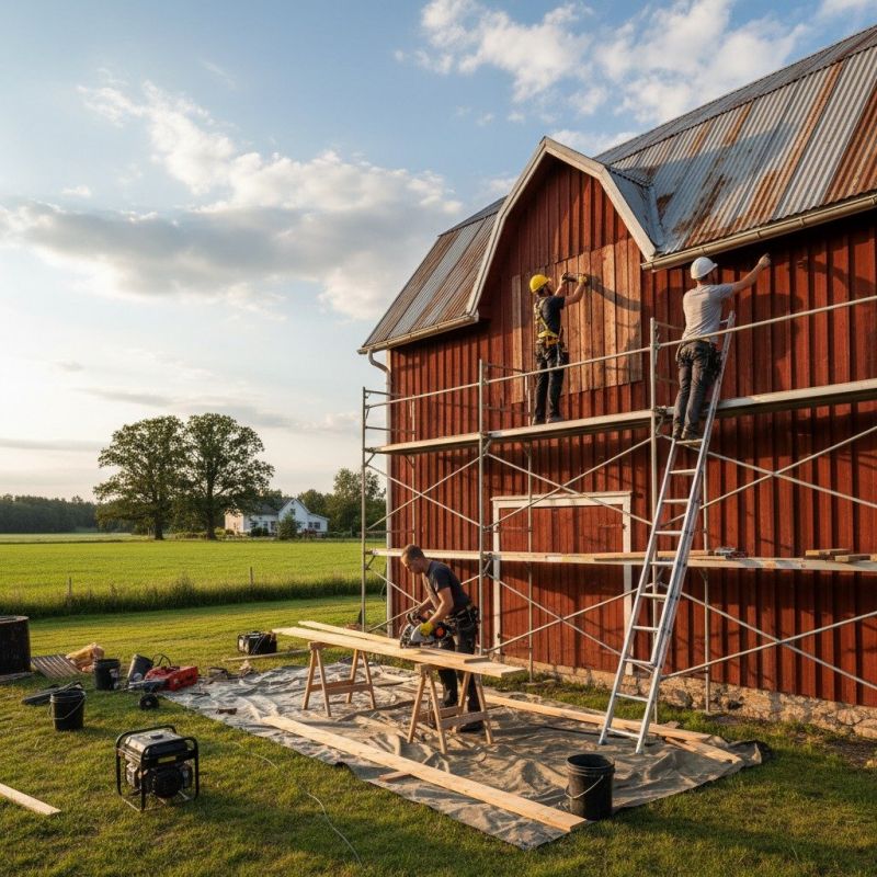 Barn Structural Repair in Conroe, TX