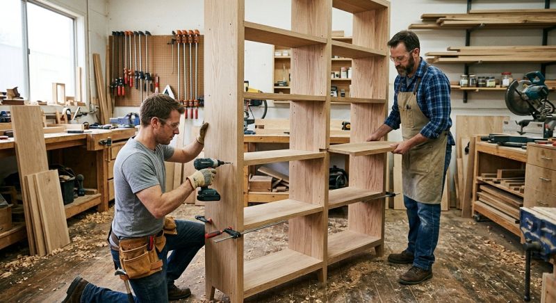 Bookcase Construction in Charlotte, NC