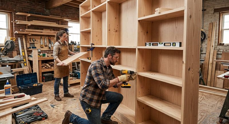 Bookcase Construction in Durham, NC