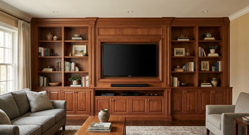 Built In Tv Cabinetry in Raleigh, NC
