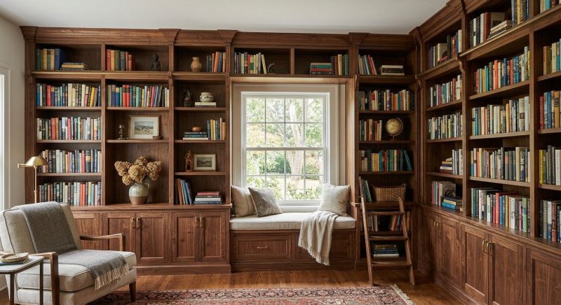 Custom Bookshelves Service in Durham, NC