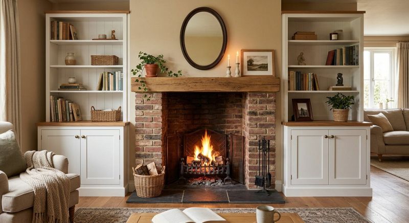 Fireplace Cabinet Installation in Winston Salem, NC
