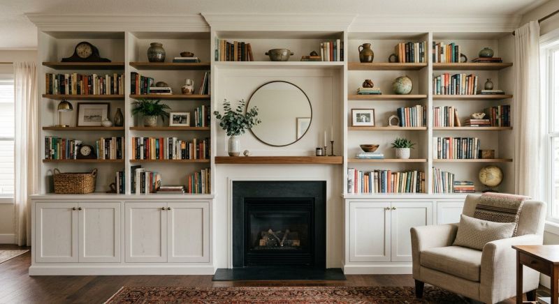 Fireplace Cabinet Installation in Durham, NC