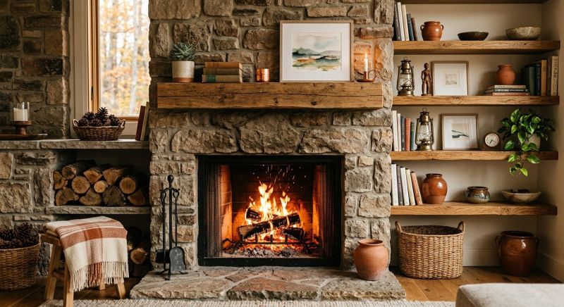 Fireplace Shelves Installation in Winston Salem, NC