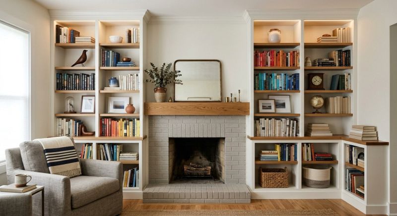 Fireplace Shelves Installation in Charlotte, NC