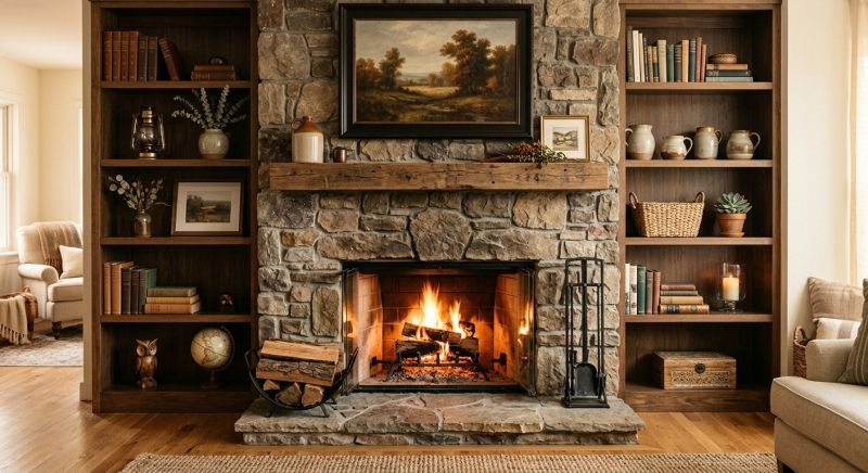 Fireplace Shelves Installation in Frederick, MD