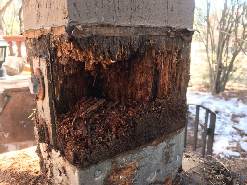 Foundation And Post Repairs For Free-Standing Outdoor Structures