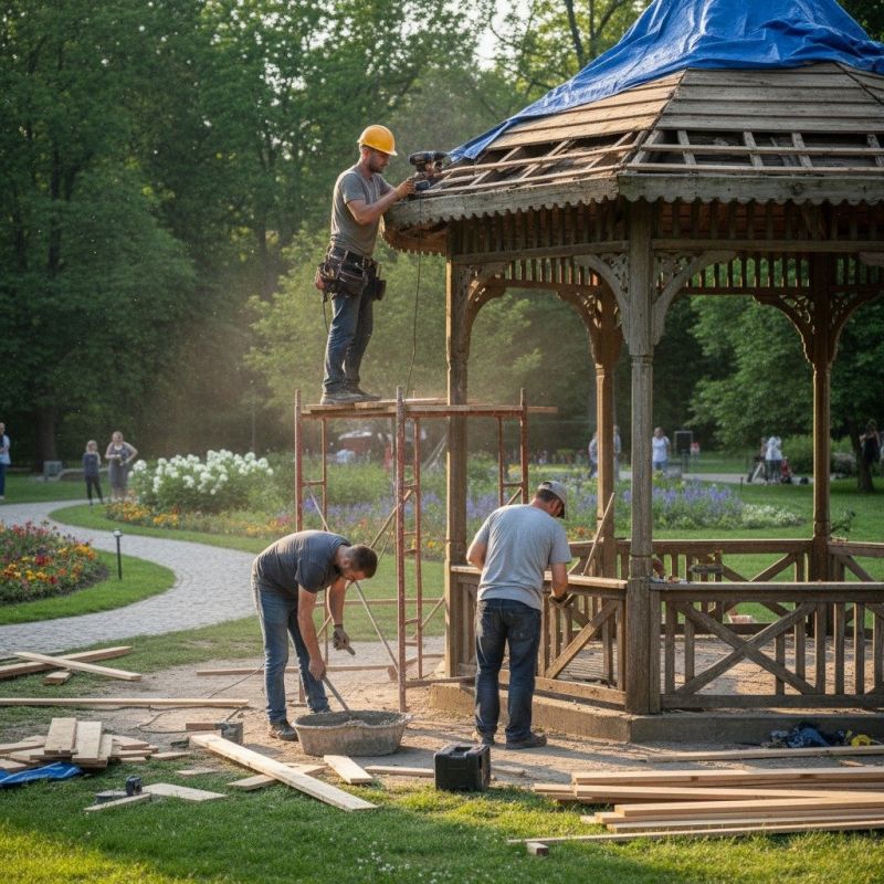 Gazebo Roof Repair in Olathe, KS