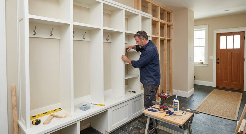 Mudroom Carpentry Installation in Raleigh, NC