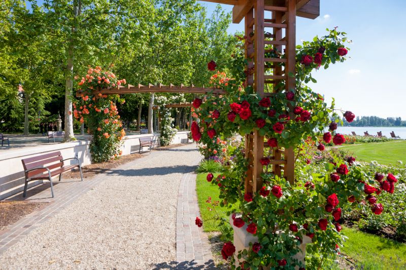 Rose Trellis Installation in Conroe, TX