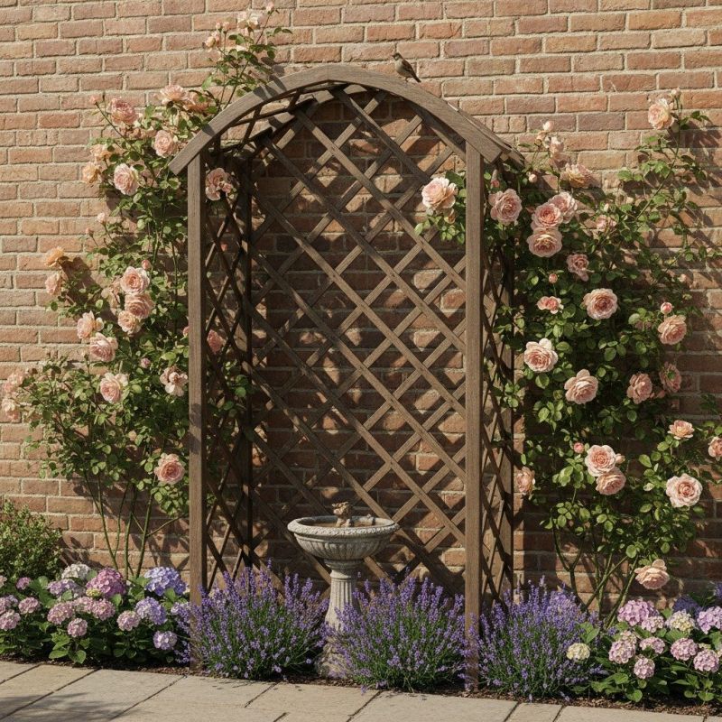 Rose Trellis Installation in Conroe, TX