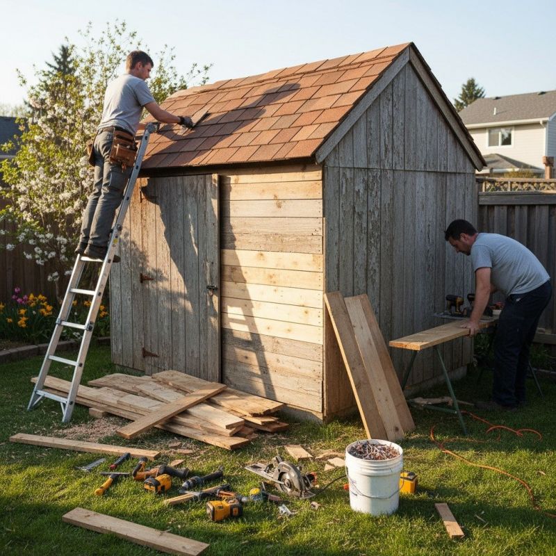 Storage Shed Repair in Conroe, TX