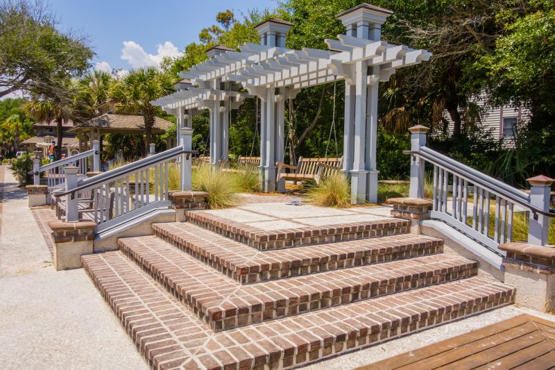 Wood Trellis Installation in Wilmington, NC
